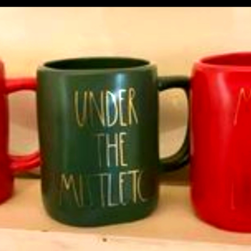 Set of 3 Rae Dunn Christmas holiday mugs